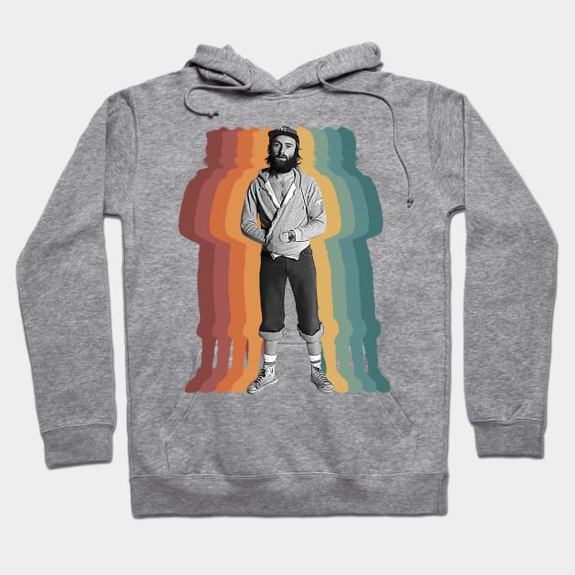 Phil Collins Retro Rainbow Hoodie by Oges Rawon